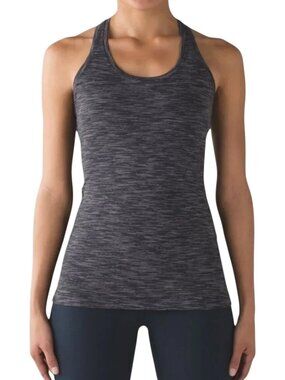 LULULEMON Cool Racerback II Wee Are From Space Deep Coal Battleship size 4